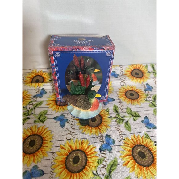 Polystone Mallard Duck Lamp Ornament 2 1/2in Tall NIB - Picture 4 of 8